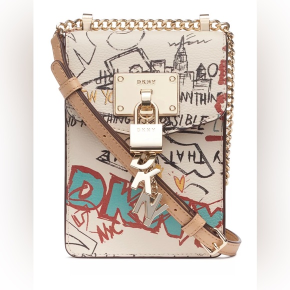 Dkny Handbags - DKNY
Elissa North South Crossbody-White Graffiti